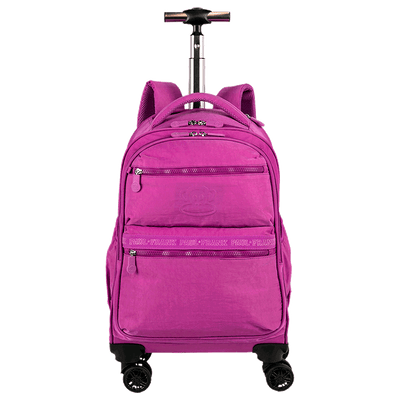 Mochila Carrinho com 4 Rodas Paul Frank Classics - Orquídea