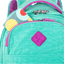 Mochila Carrinho com 4 Rodas Sestini Rolling Crinkle 2 Azul - Turquesa