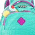 Mochila Carrinho com 4 Rodas Sestini Rolling Crinkle 2 Azul - Turquesa