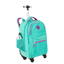 Mochila Carrinho com 4 Rodas Sestini Rolling Crinkle 2 Azul - Turquesa