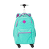 Mochila Carrinho com 4 Rodas Sestini Rolling Crinkle 2 Azul - Turquesa