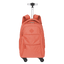 Mochila Carrinho 4 Rodas Sestini Rolling Grande Crinkle Laranja - Apricot