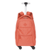 Mochila Carrinho 4 Rodas Sestini Rolling Grande Crinkle Laranja - Apricot