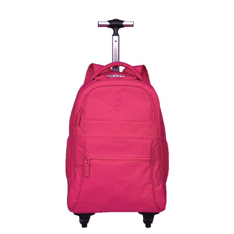 Mochila Carrinho 4 Rodas Sestini Rolling Crinkle Rosa - Pink