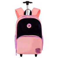 Mochila Carrinho Capricho Block - Pêssego e Lilás