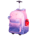 Mochila Carrinho Capricho Paetê - Rosa com Lilás