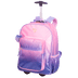Mochila Carrinho Capricho Paetê - Rosa com Lilás