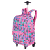 Mochila Carrinho Externo Capricho Student School - Rosa Claro
