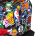 Mochila Carrinho Externo NBA Begins Logos - Preto