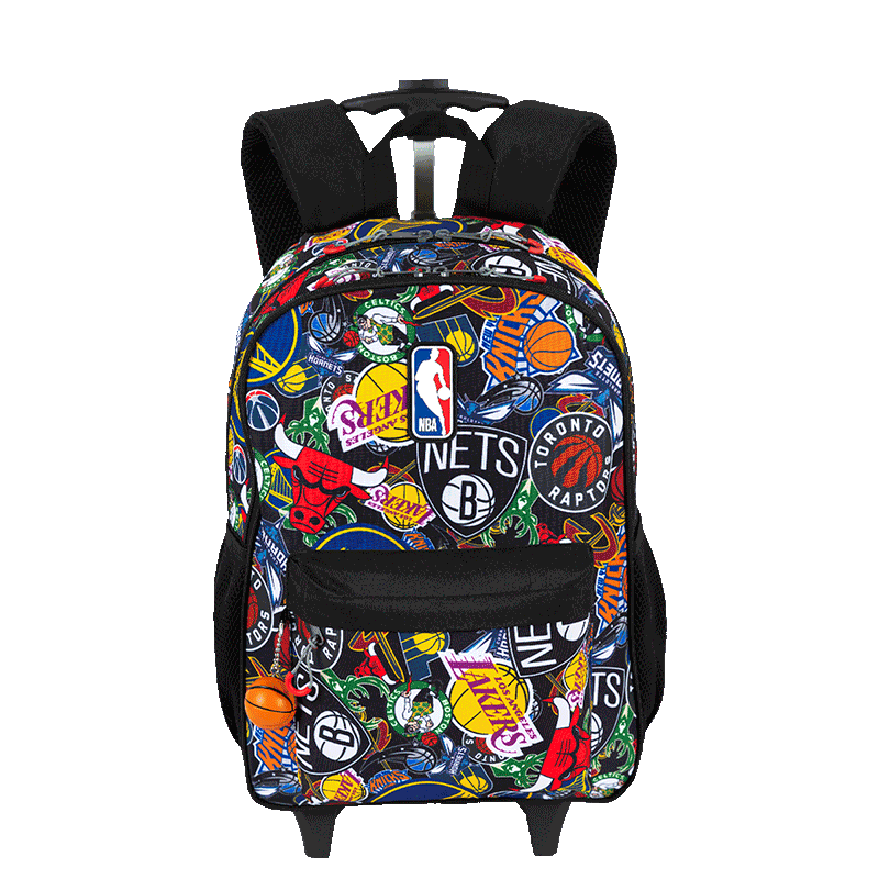 Mochila Carrinho Externo NBA Begins Logos - Preto