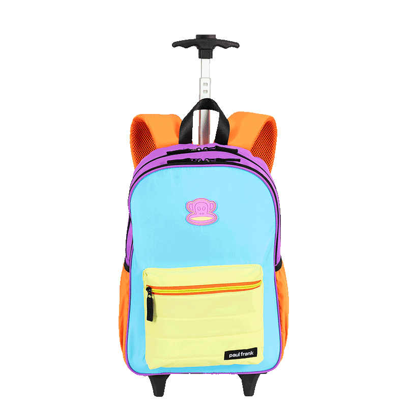 Mochila Carrinho Externo Paul Frank Authentic - Orange Mix