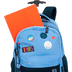 Mochila Carrinho Externo Paul Frank Casual Patches - Azul