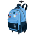 Mochila Carrinho Externo Paul Frank Casual Patches - Azul