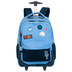 Mochila Carrinho Externo Paul Frank Casual Patches - Azul