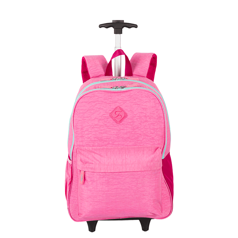 Mochila Carrinho Externo Sestini Rolling Crinkle 2 Double Rosa - Pink