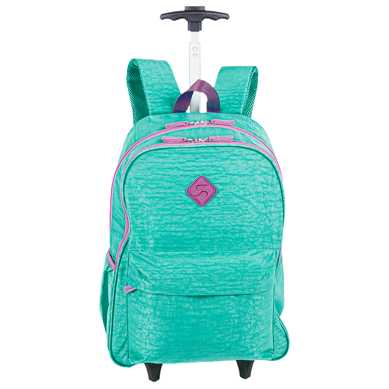 Mochila Carrinho Externo Sestini Rolling Crinkle 2 Azul - Turquesa