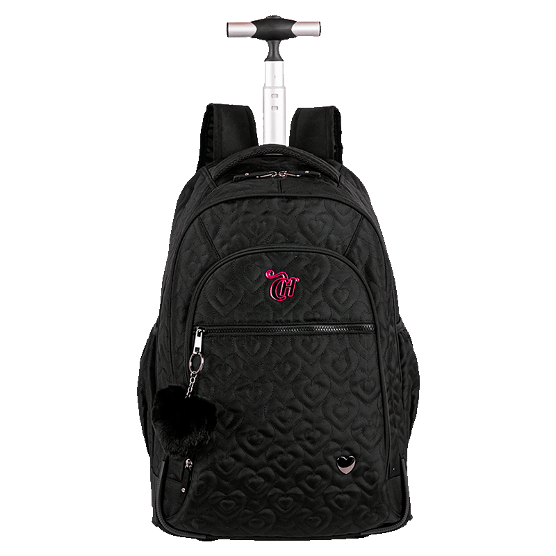 Mochila Carrinho Grande Capricho Crush - Preto