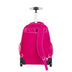 Mochila Carrinho Grande Paul Frank Classics - Dark Rosa - Pink