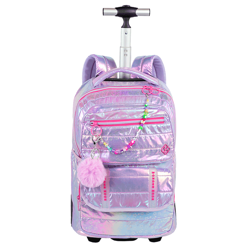 Mochila Carrinho Grande Sestini Wonder Moon - Metálico