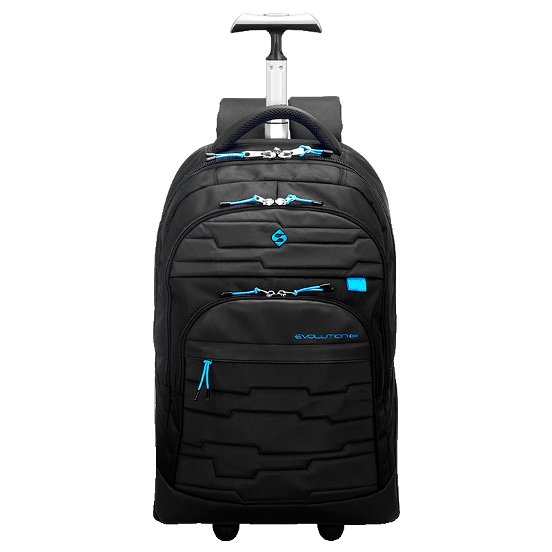 Mochila Carrinho Mega Rodas Sestini Evolution Dark Division - Preto