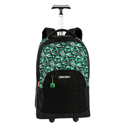 Mochila Carrinho Mega Rodas Minecraft Z Camoterra - Colorido