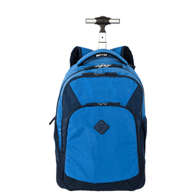 Mochila Carrinho 2 Compartimentos Sestini Rolling 2 Double - Azul