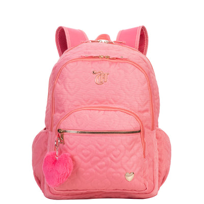 Mochila Grande 2 Compartimentos Capricho Crush Laranja - Pêssego