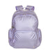 Mochila Grande 2 Compartimentos Paul Frank Roxo - Lilás Metálico