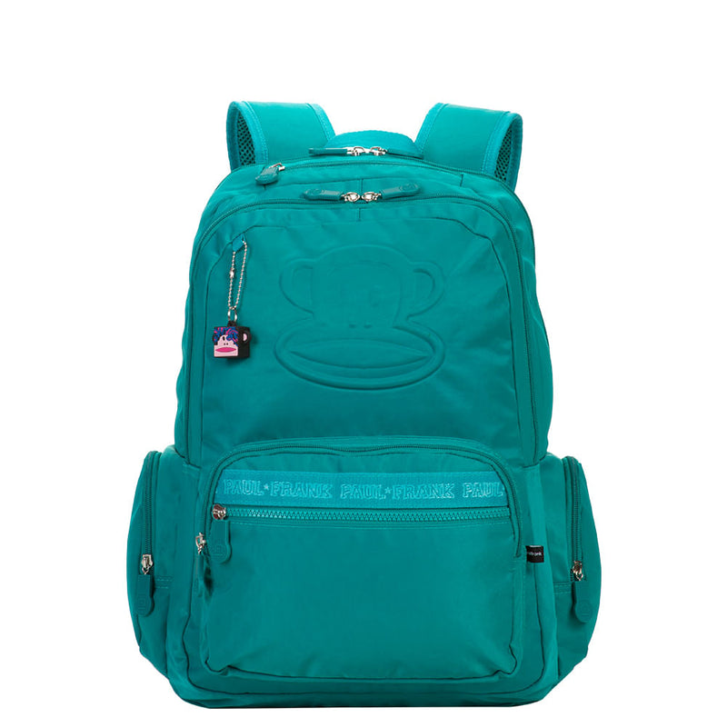 Mochila Grande 2 Compartimentos Paul Frank Classics Verde - Esmeralda