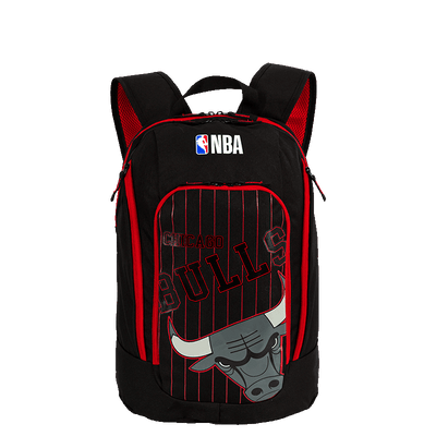 Mochila Grande 2 Compartimentos NBA Legend Chicago - Preto e Vermelho