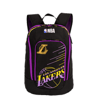 Mochila Grande 2 Compartimentos NBA Legend Lakers - Preto e Roxo