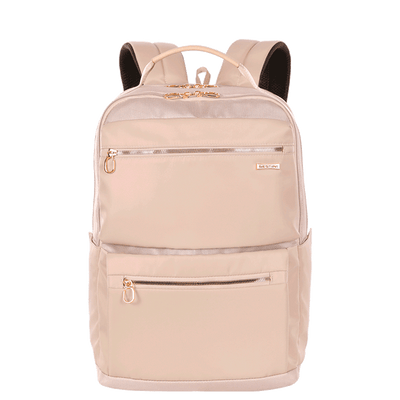 Mochila Grande 2 Compartimentos Notebook 15 Sestini Elegance Bege - Nude