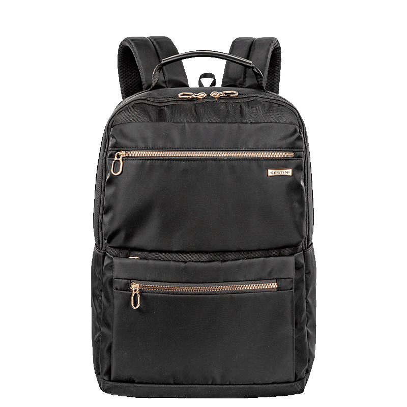 Mochila Grande 2 Compartimentos Notebook 15 Sestini Elegance - Preto