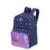 Mochila Grande 2 Compartimentos Capricho Estrelas - Azul