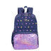 Mochila Grande 2 Compartimentos Capricho Estrelas - Azul