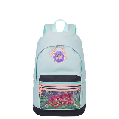 Mochila Grande Capricho Candy Azul - Menta