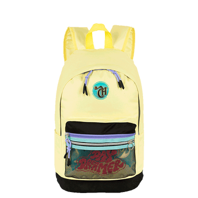 Mochila Grande Capricho Candy Popcorn - Amarelo