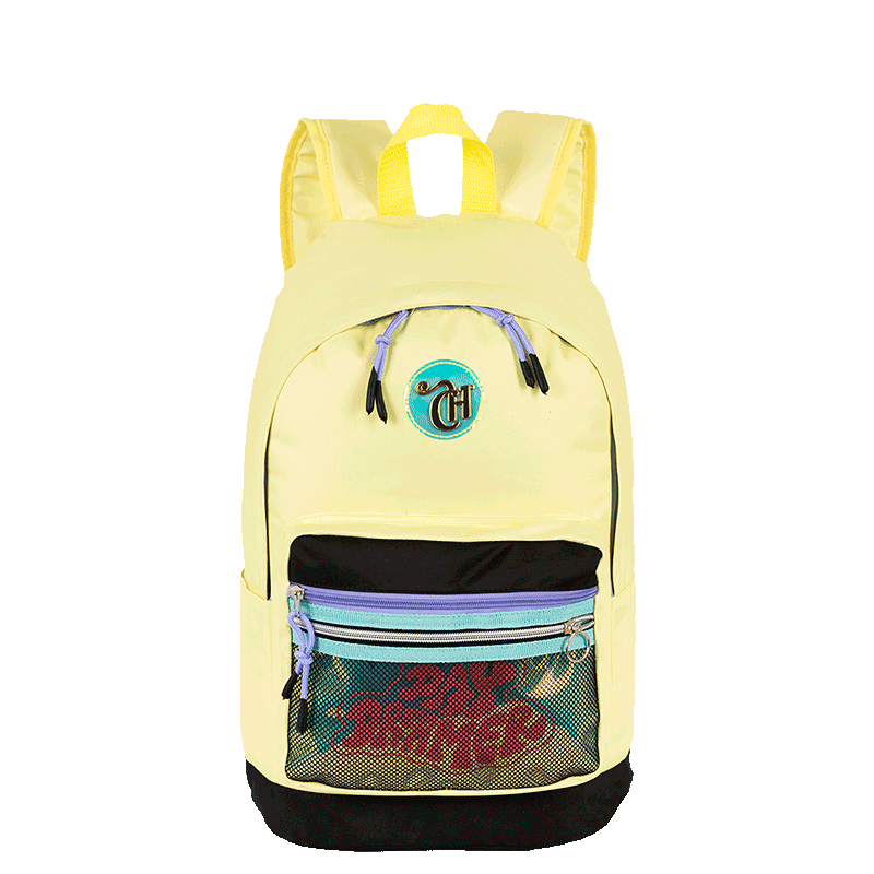 Mochila Grande Capricho Candy Popcorn - Amarelo