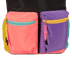 Mochila Grande Capricho Contrast - Preto e Rosa
