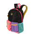 Mochila Grande Capricho Contrast - Preto e Rosa