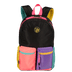 Mochila Grande Capricho Contrast - Preto e Rosa