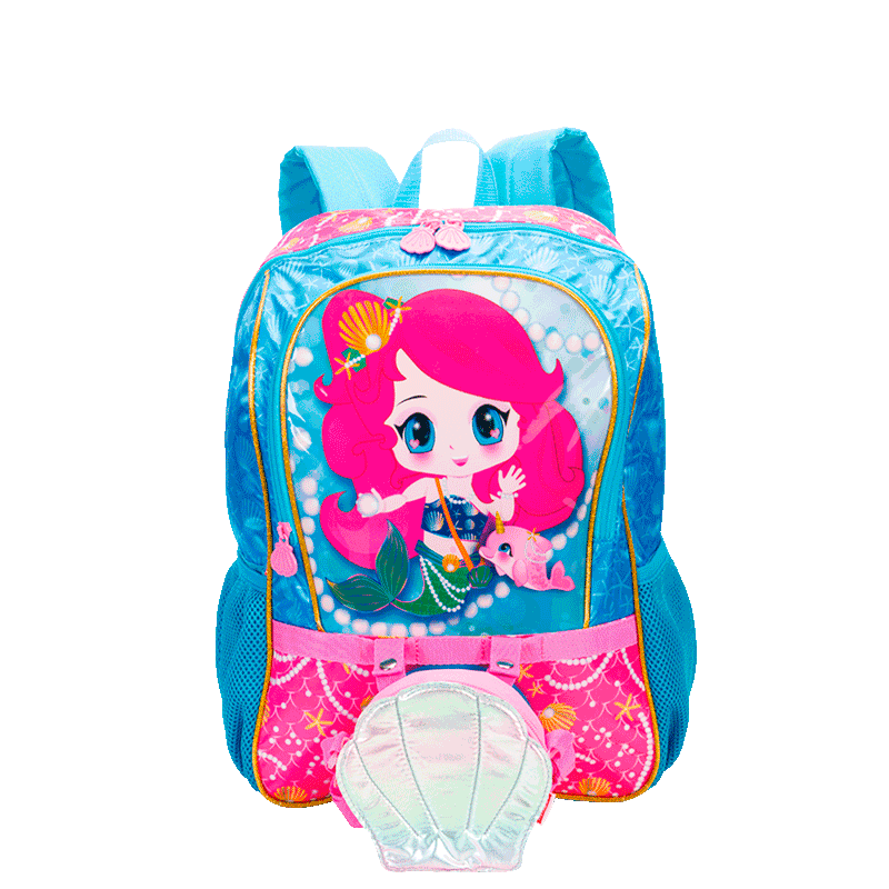 Mochila Grande com Bolsa Sestini Y Anime - Colorido