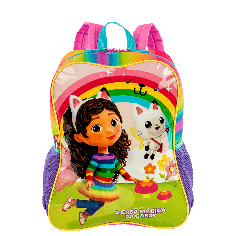 Mochila Grande Gabby Fadas - Colorido