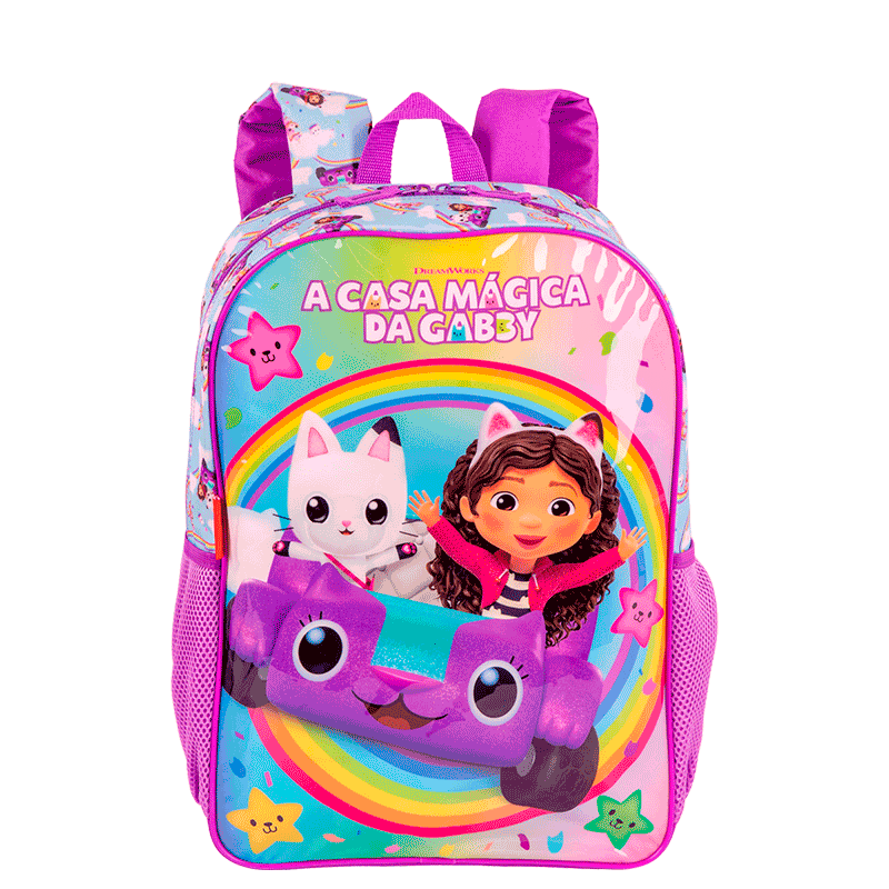 Mochila Grande Gabby Rainbows - Colorido