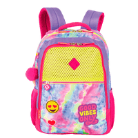 Mochila Grande Sestini Good Vibes - Colorido