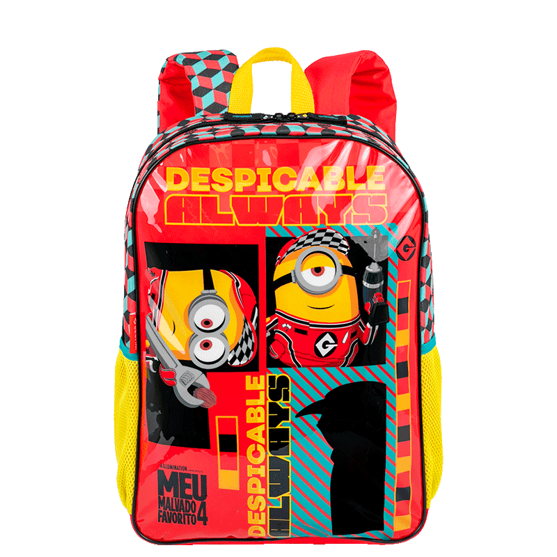 Mochila Grande Meu Malvado Favorito - Colorido