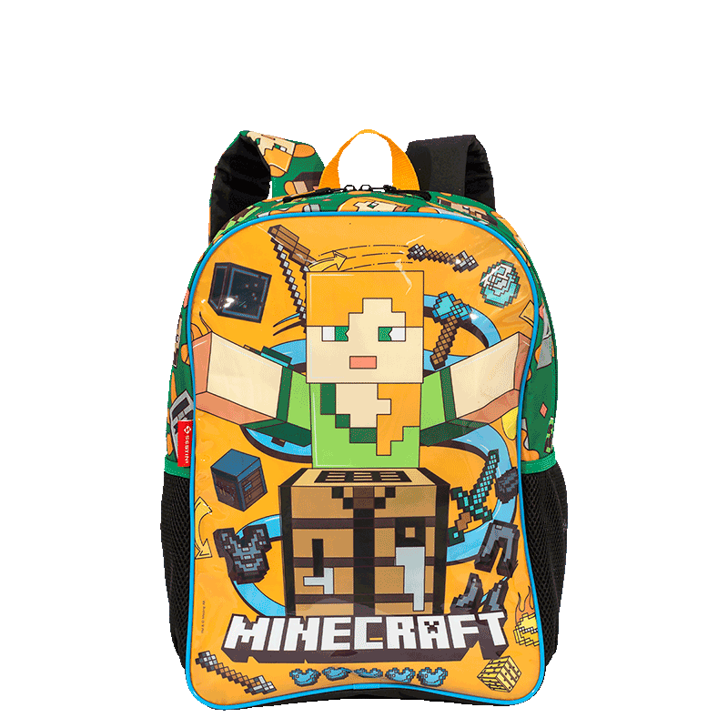 Mochila Grande Minecraft Funtage - Colorido