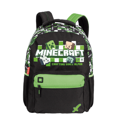 Mochila Grande Minecraft Plus 15 Anos - Colorido