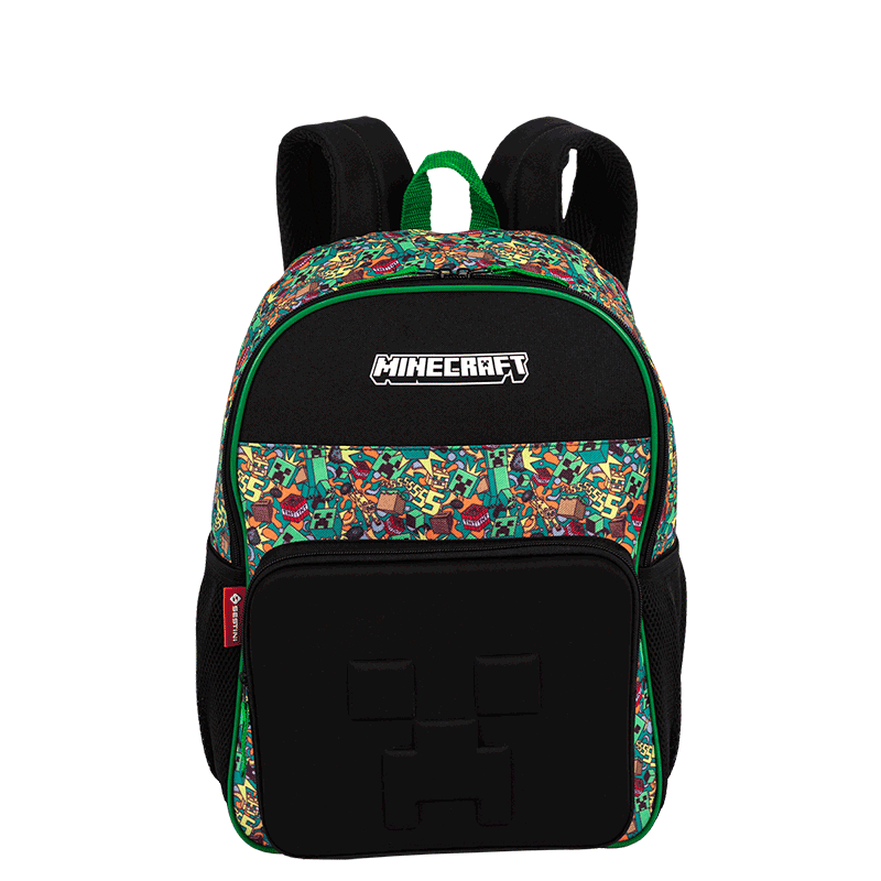 Mochila Grande Minecraft X Funtage - Colorido