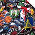 Mochila Grande NBA Begins Logos - Preto